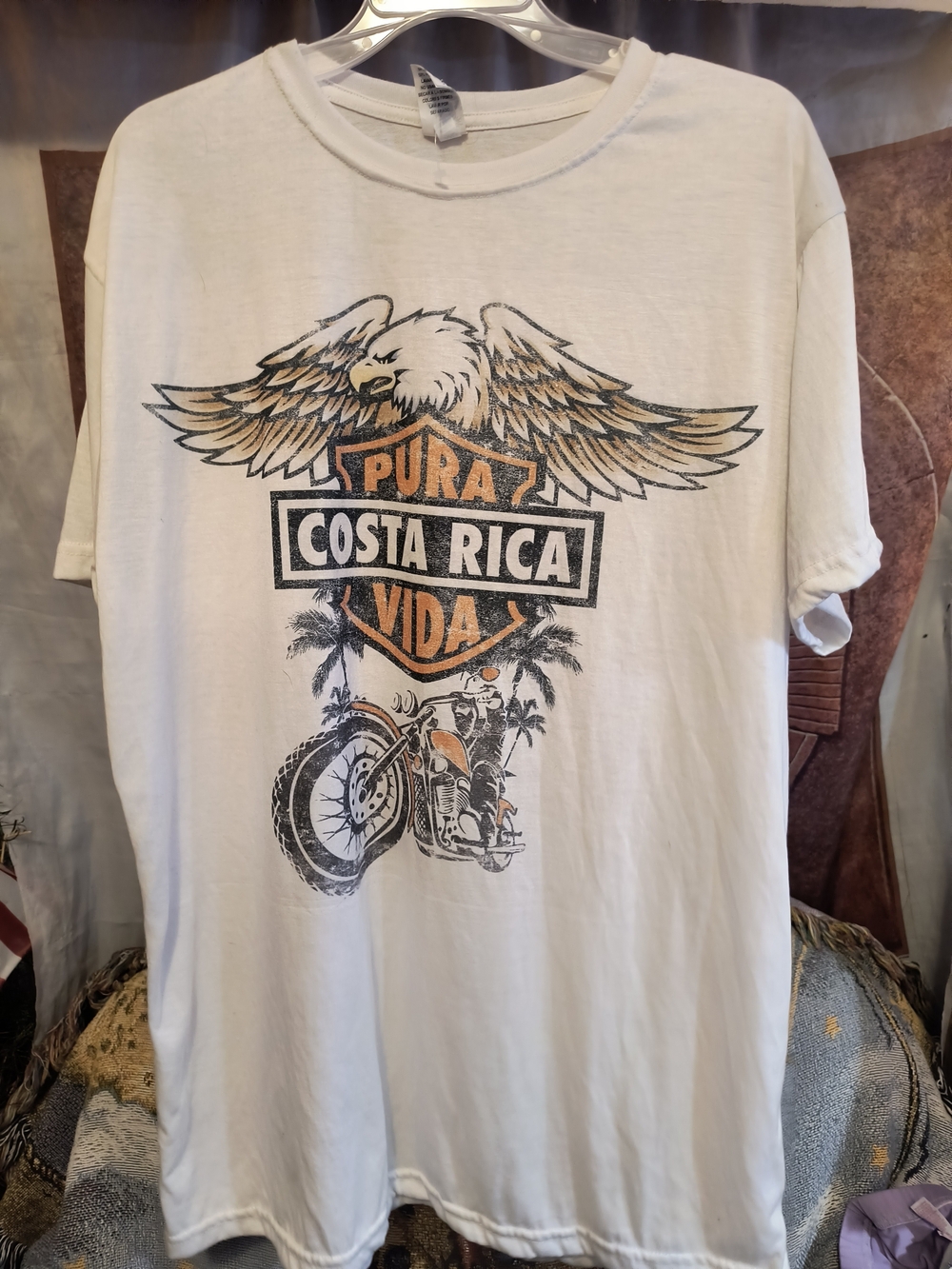 Pura Vida Costa Rica Graphic Short Sleeve Tee - White XXL